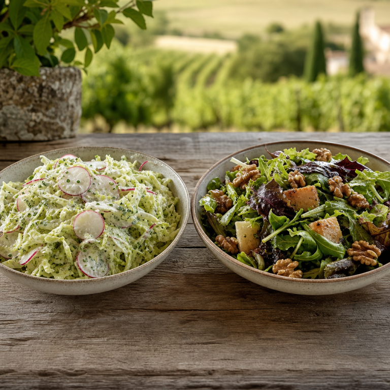 Les différences entre salade landaise et périgourdine