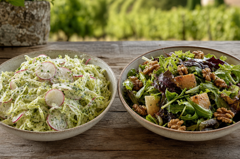 Les différences entre salade landaise et périgourdine