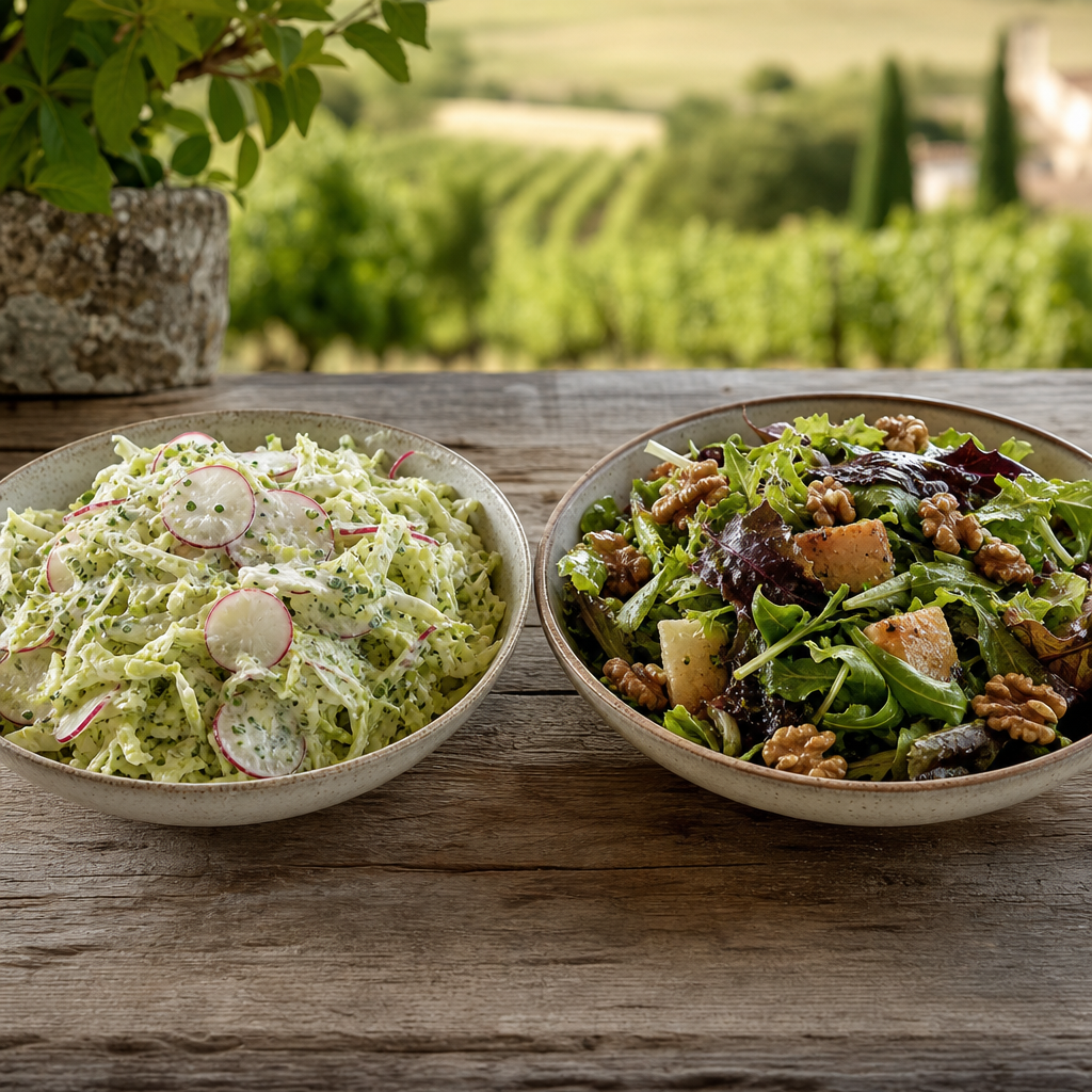 Les différences entre salade landaise et périgourdine